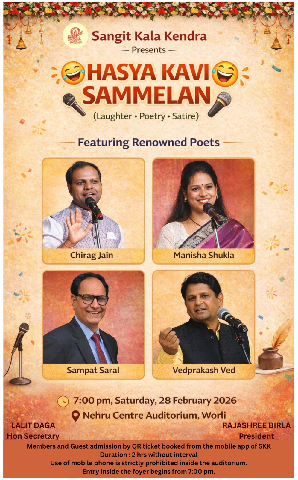 Hasya Kavi Sammelan at Nehru Centre Worli featuring Chirag Jain and ...